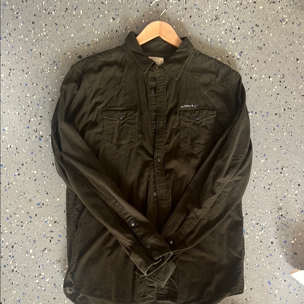 Levi's Olive Green Button-Up Shirt